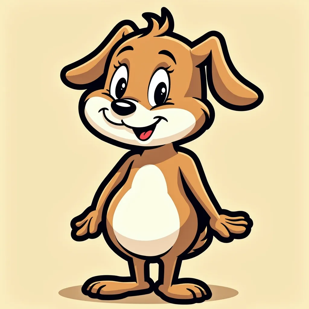 Character with distinctive bold outlines