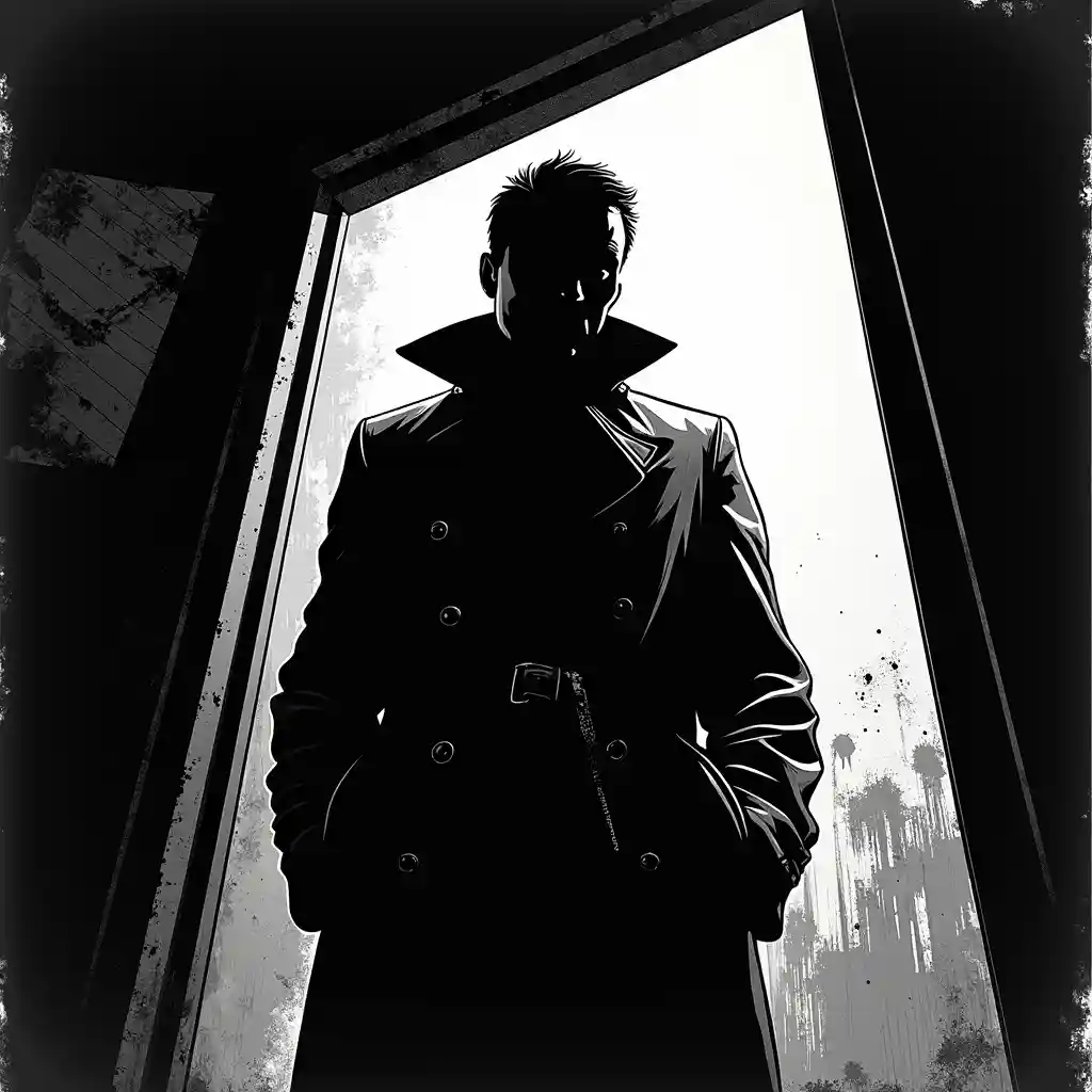 Character with dramatic chiaroscuro lighting