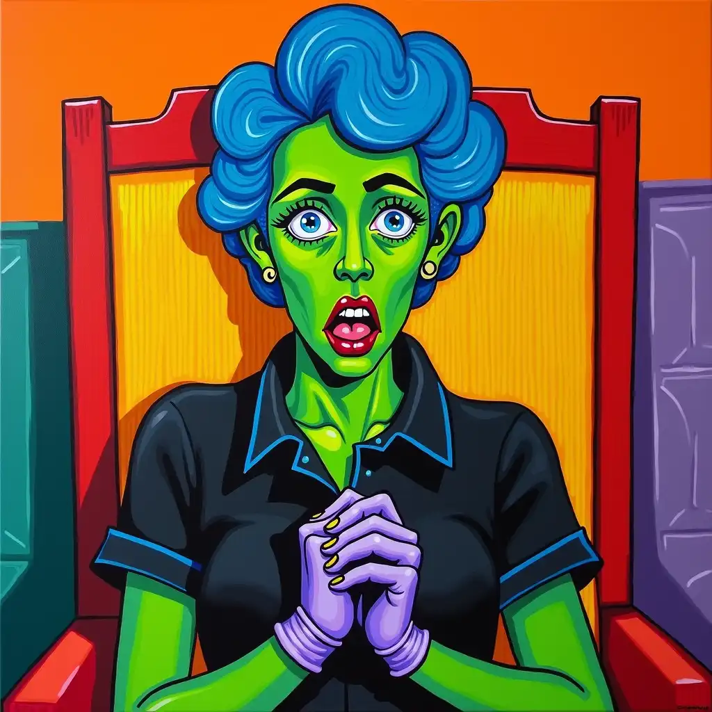 Emotionally expressive color choices defying reality