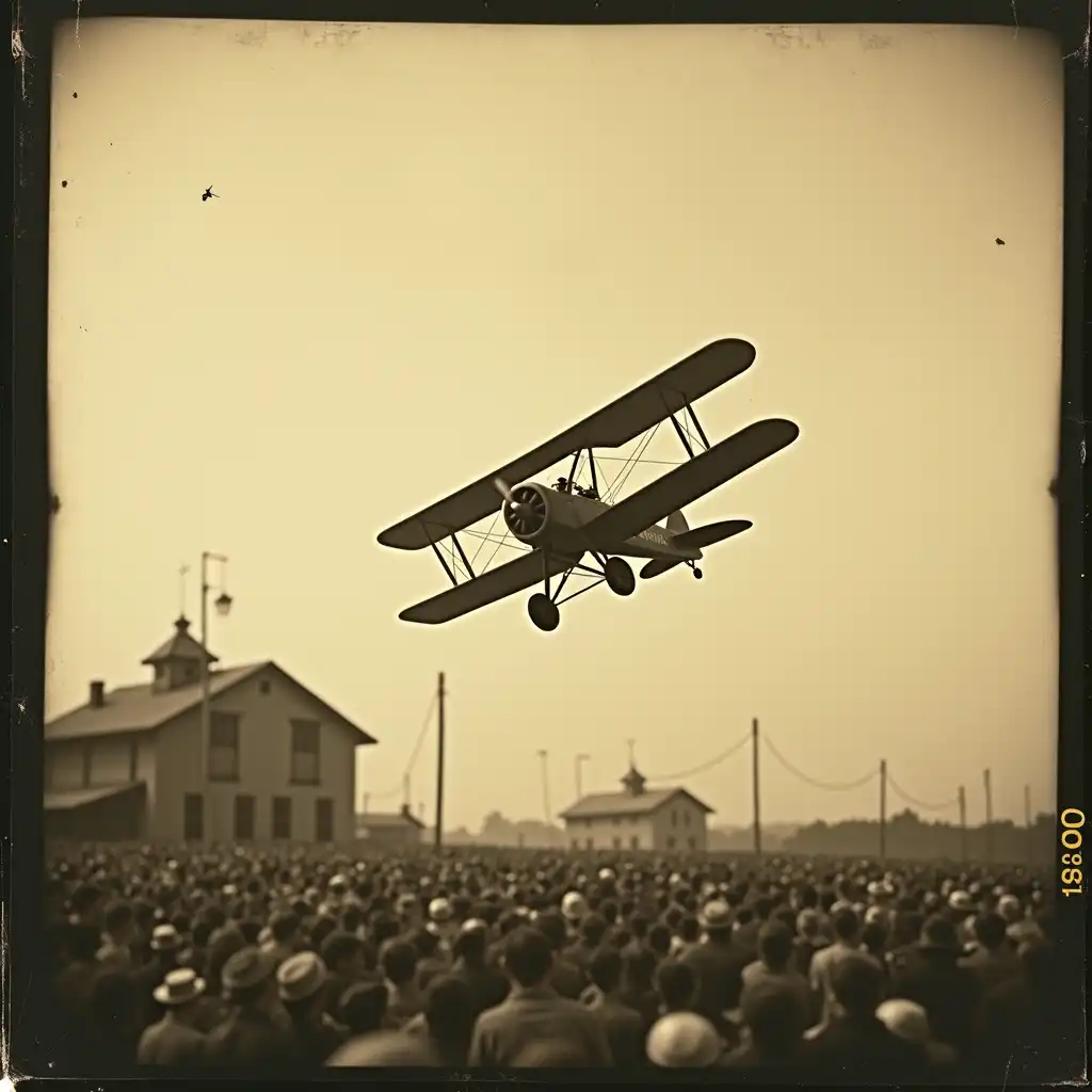 Action sequence with authentic film flicker