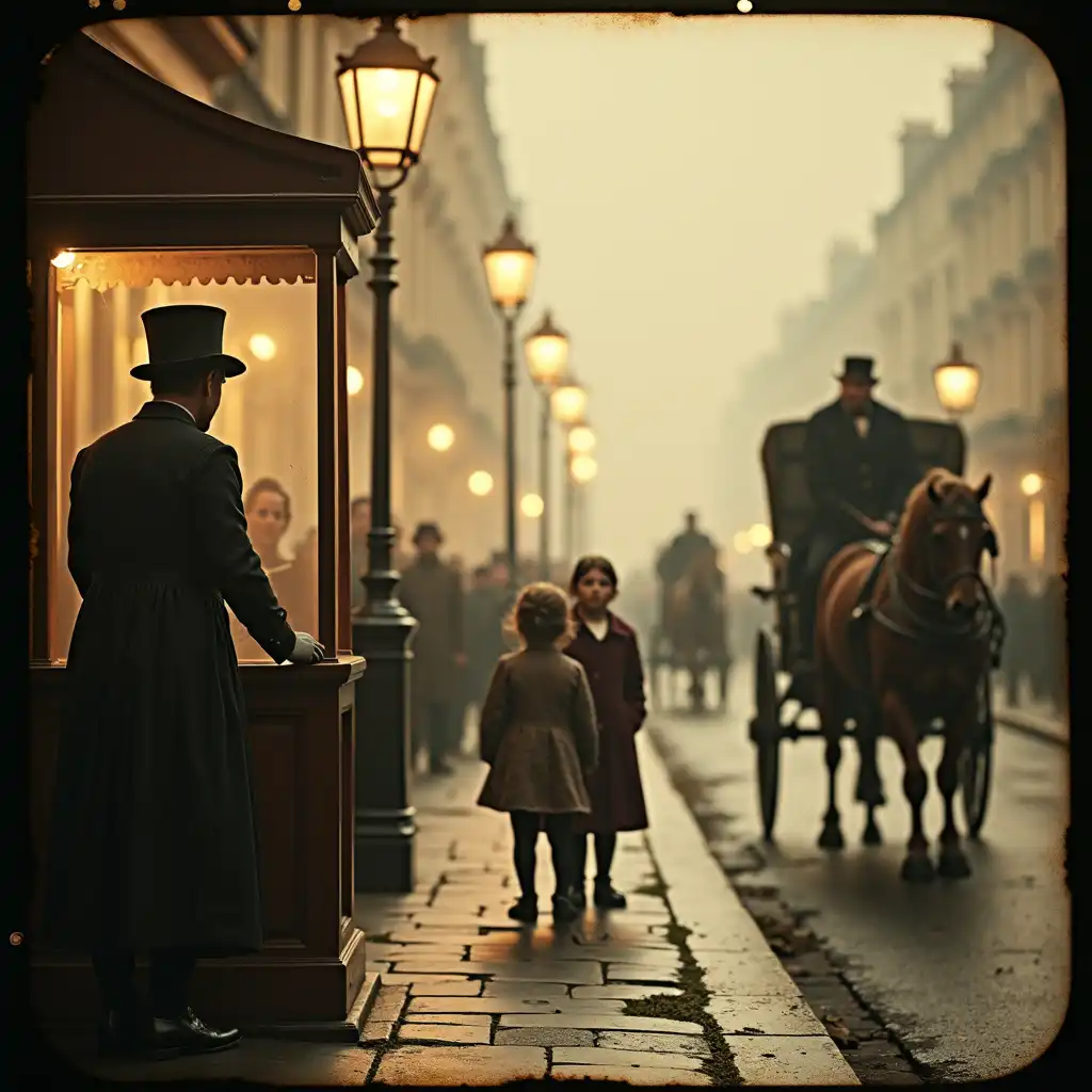 Dramatic scene with classic vignette effect