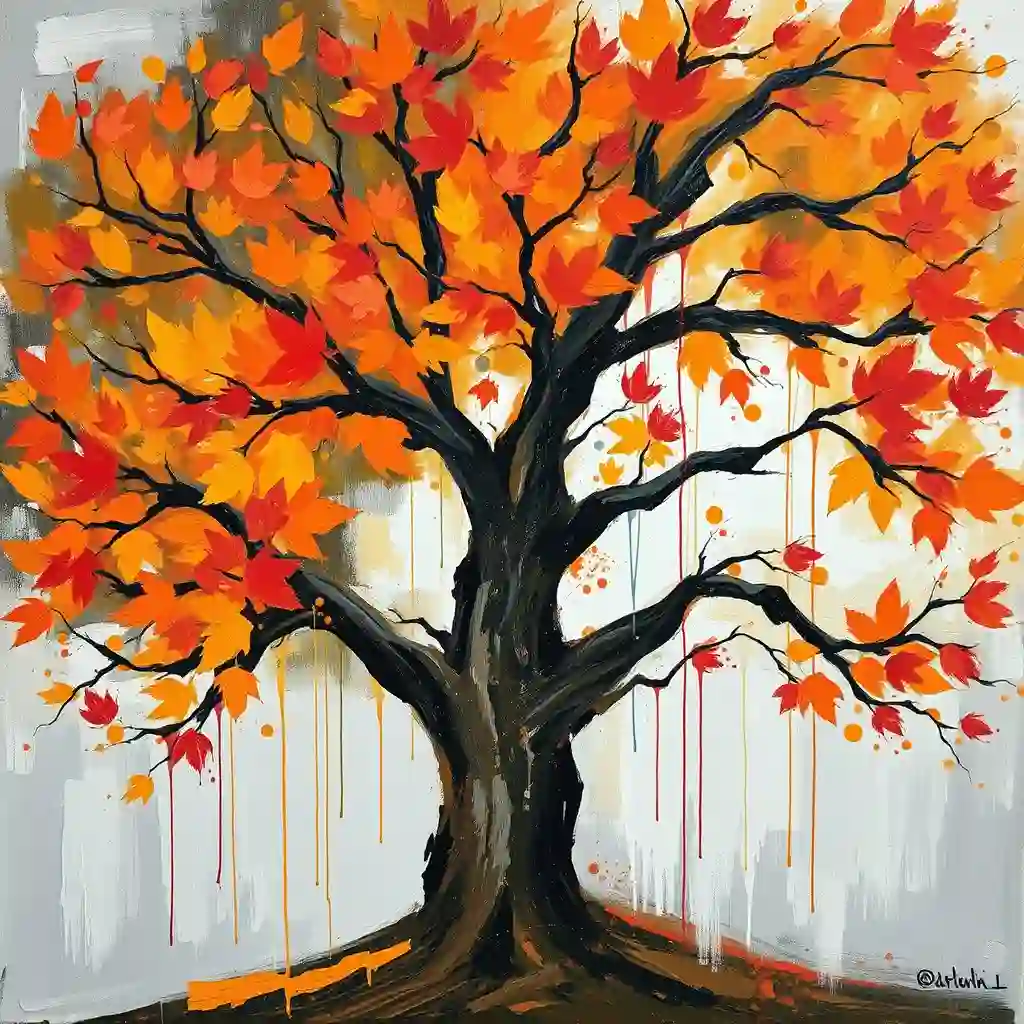 Expressive impasto brushwork with visible texture