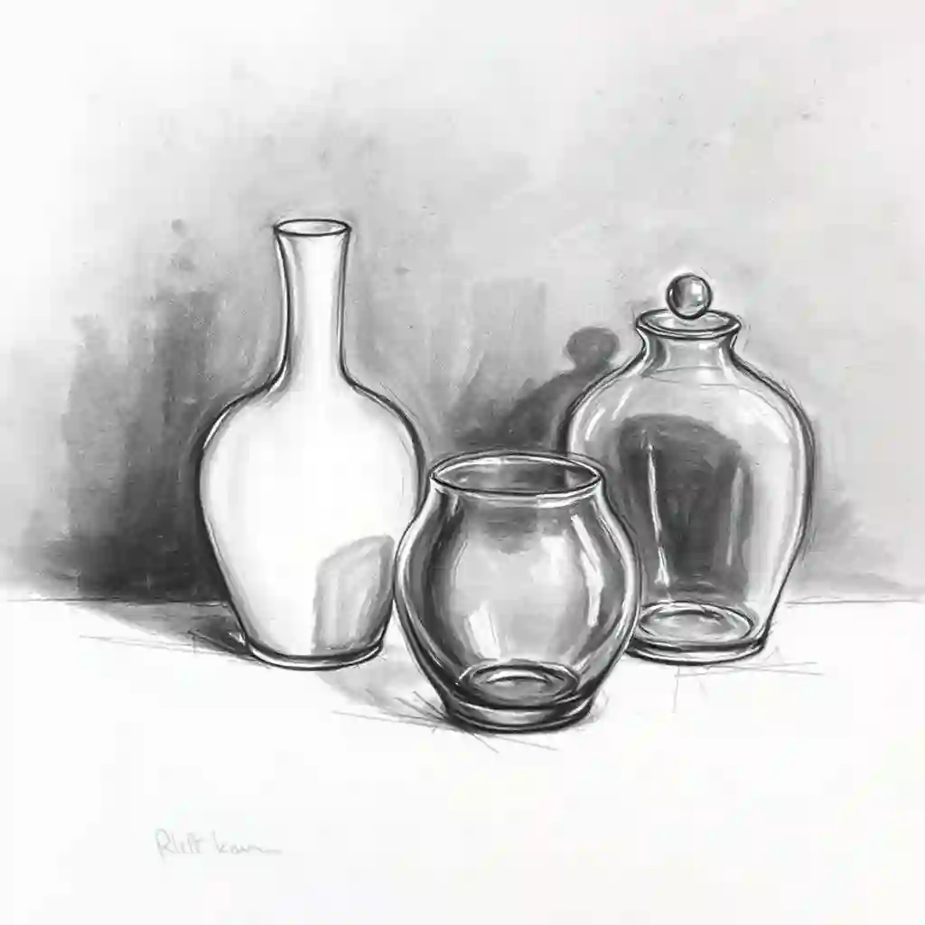 Still life in sophisticated grayscale tones
