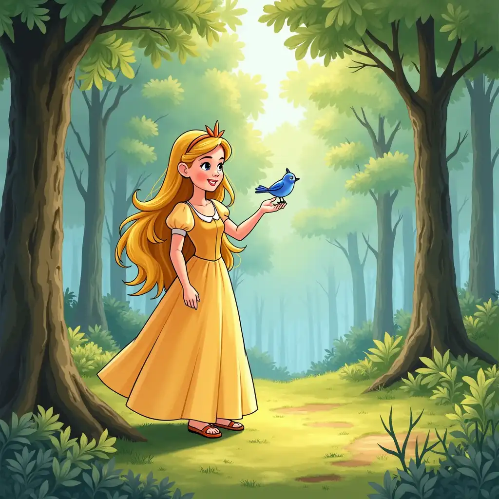 Character with classic Disney ink outlines