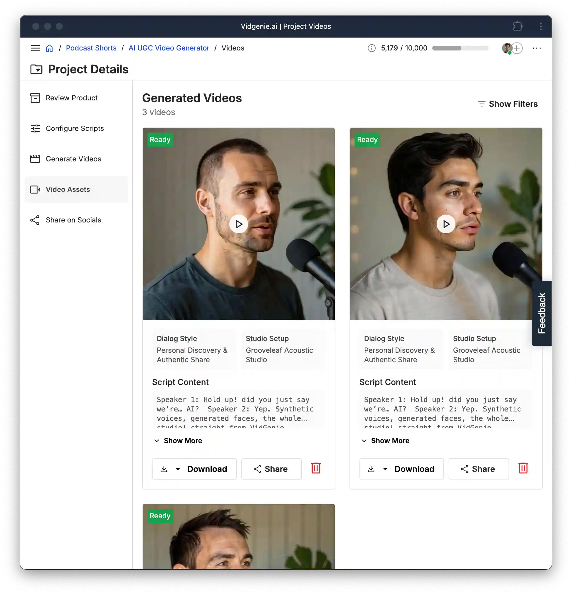 Generate and share