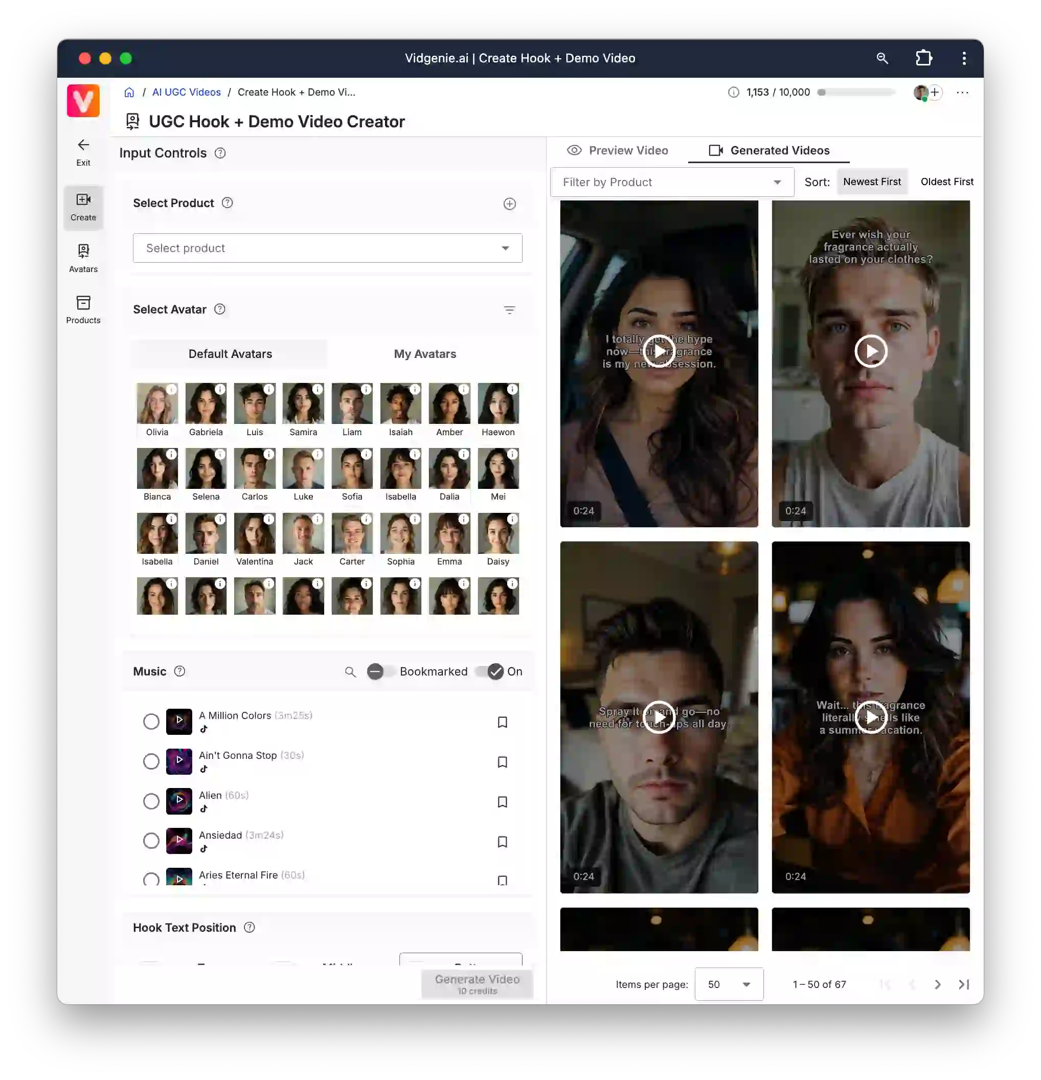 Generate and share